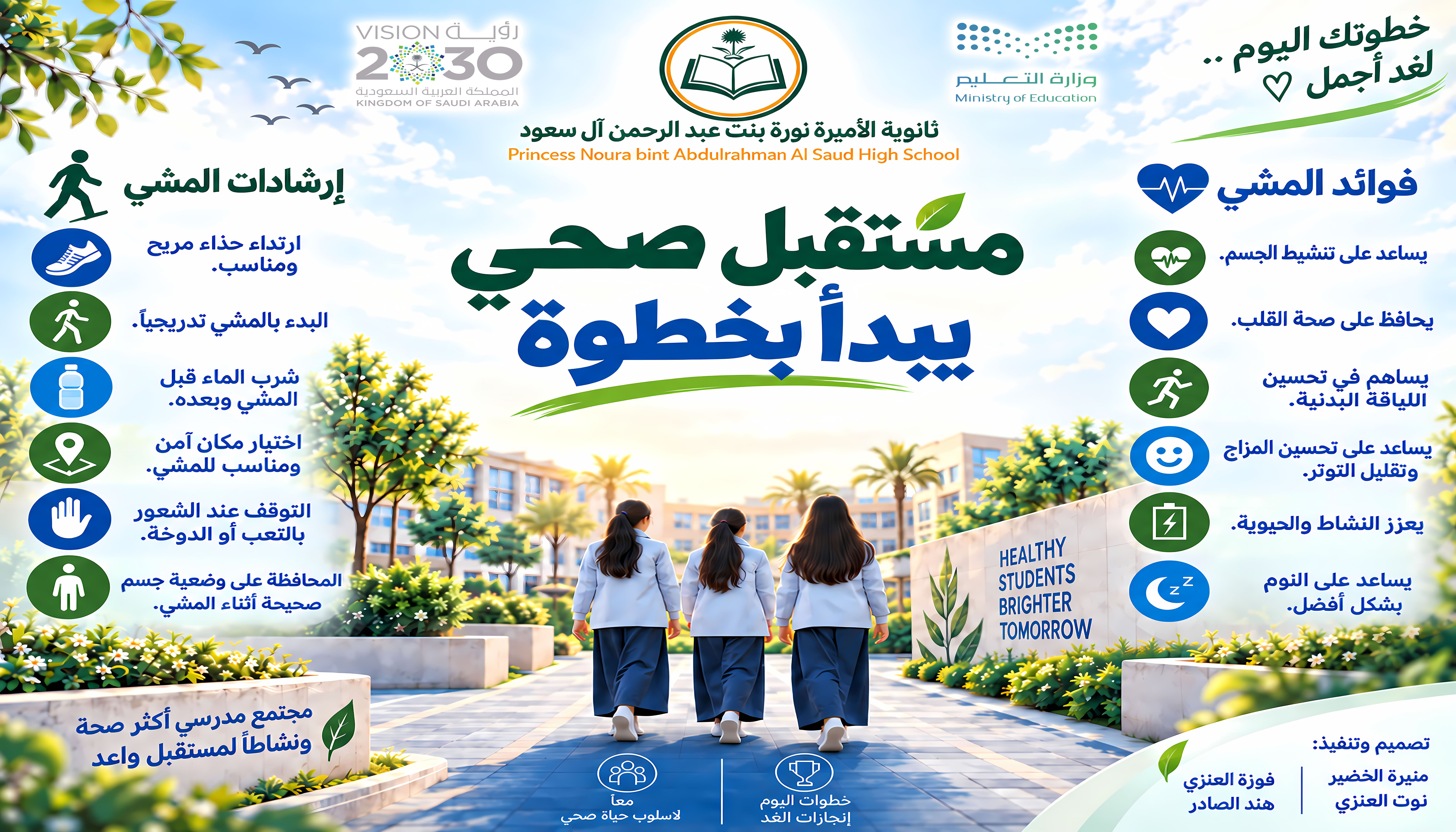 المشي الصحي ... جداريات خيال